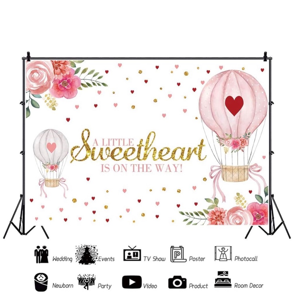 Baby shower backdrop ♥️💖👶🏽🍼